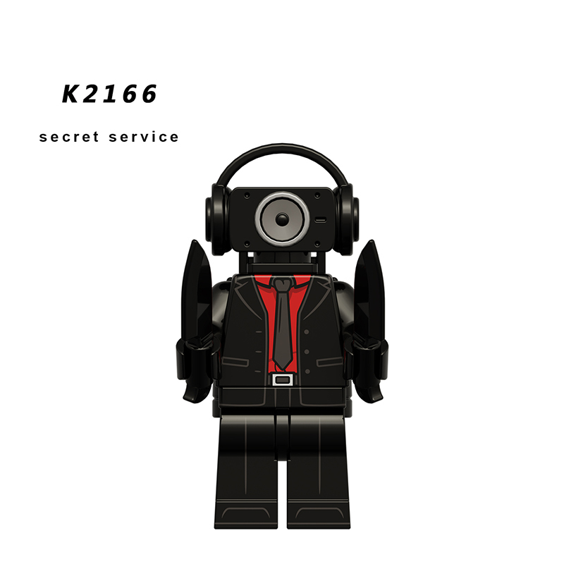 KDL822 Web Anime Series Toilet Man Minifigs Building Blocks Titan Audio Man Person Weapon Gun Swords Chainsaw Toys Boys