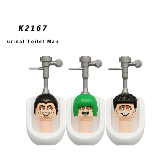 KDL822 Web Anime Series Toilet Man Minifigs Building Blocks Titan Audio Man Person Weapon Gun Swords Chainsaw Toys Boys