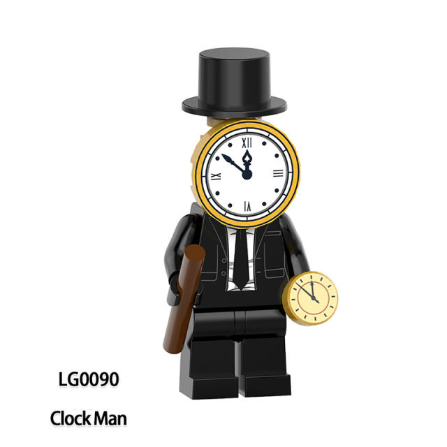 LG1013 Web Anime Series Titan Clockman Minifigs Building Blocks Clock Man Computerman Weapon Gun Swords Chainsaw Toys Boys Gifts