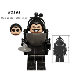KDL823 Web Anime Series Toilet Man Minifigs Building Blocks Titan Audio Man Person Weapon Gun Swords Chainsaw Toys Boys