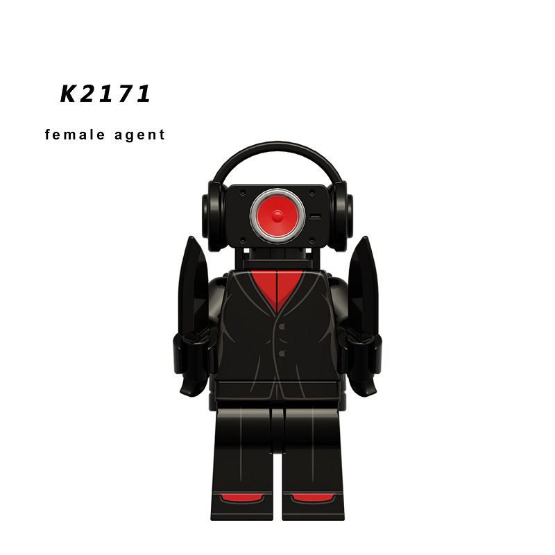 KDL823 Web Anime Series Toilet Man Minifigs Building Blocks Titan Audio Man Person Weapon Gun Swords Chainsaw Toys Boys
