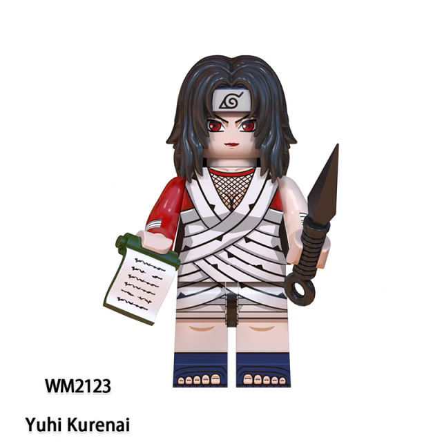 WM6110 Naruto Anime Series Minifigures Building Blocks Gojo Satoru Rogo Fushiguro Megumi Comic Figures Bricks Model Toy Gift for Kids