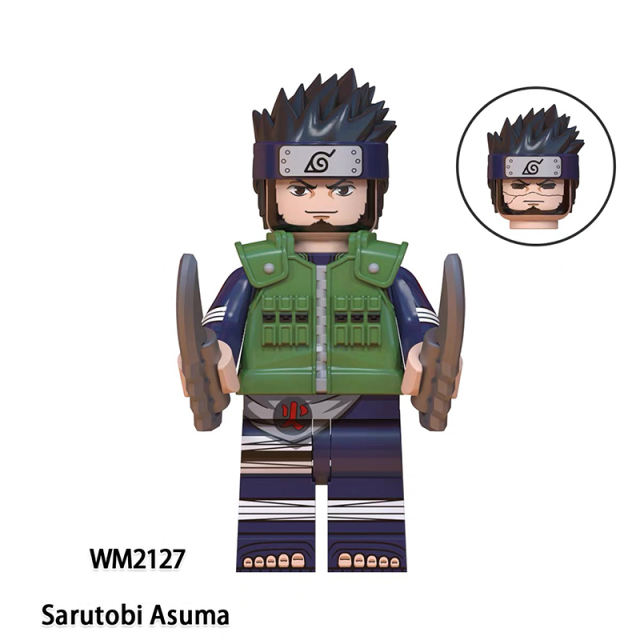 WM6110 Naruto Anime Series Minifigures Building Blocks Gojo Satoru Rogo Fushiguro Megumi Comic Figures Bricks Model Toy Gift for Kids