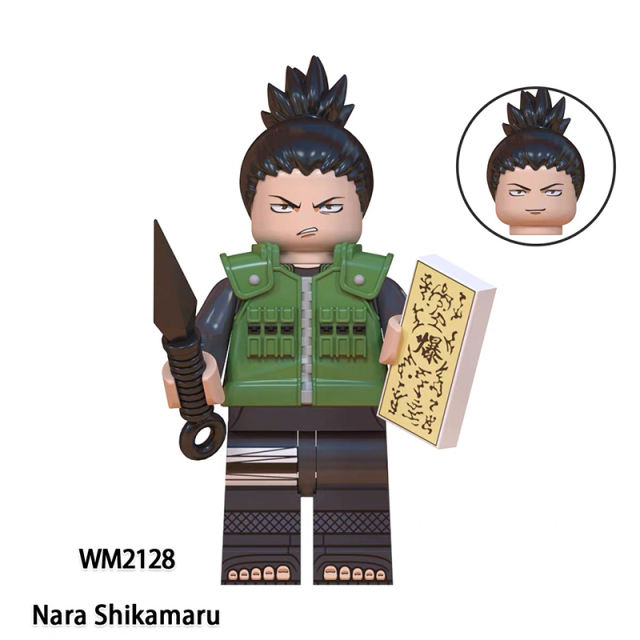 WM6110 Naruto Anime Series Minifigures Building Blocks Gojo Satoru Rogo Fushiguro Megumi Comic Figures Bricks Model Toy Gift for Kids