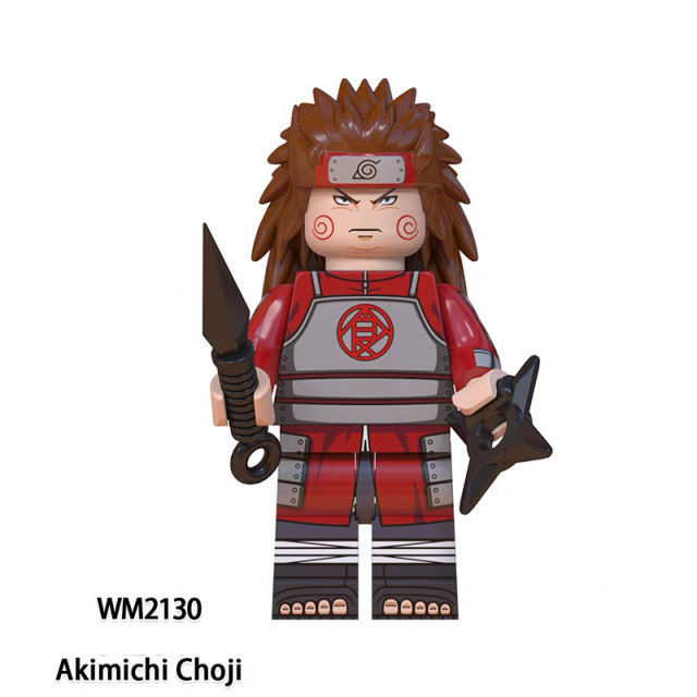 WM6110 Naruto Anime Series Minifigures Building Blocks Gojo Satoru Rogo Fushiguro Megumi Comic Figures Bricks Model Toy Gift for Kids