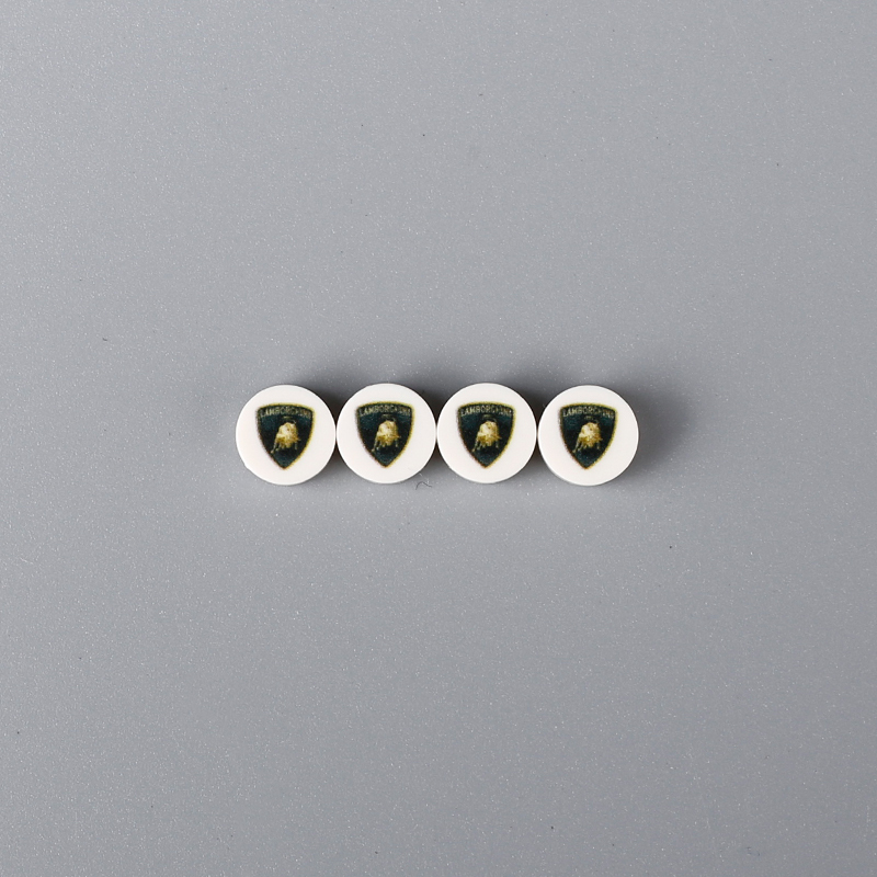 98138 Printed Hubcap 1*1 Car LOGO Technology Accessories Compatible With Lego 42115 42143 8653 42125 MOC Building Bricks Blocks