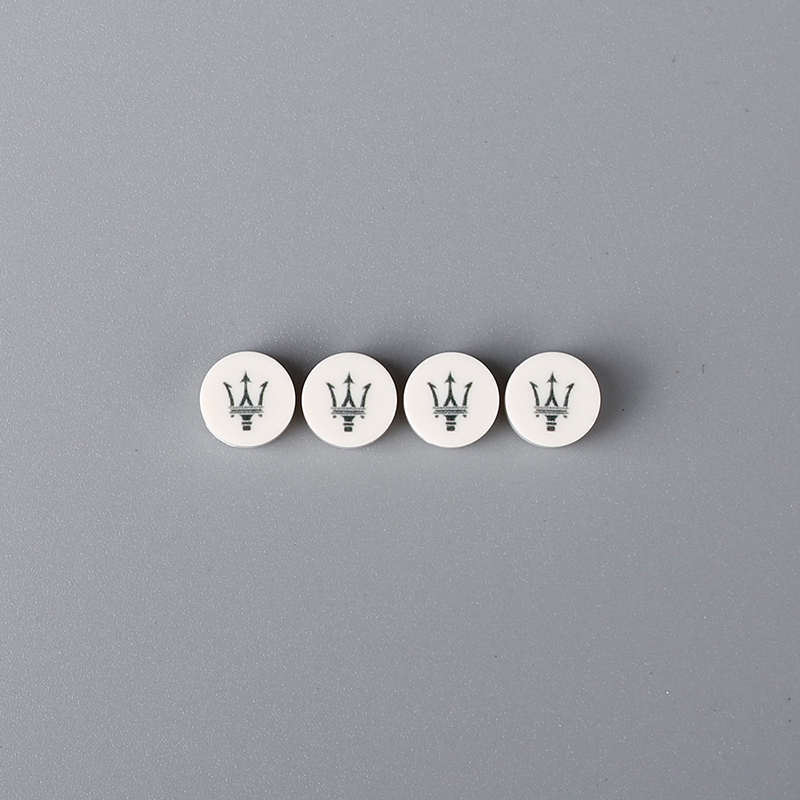 98138 Printed Hubcap 1*1 Car LOGO Technology Accessories Compatible With Lego 42115 42143 8653 42125 MOC Building Bricks Blocks