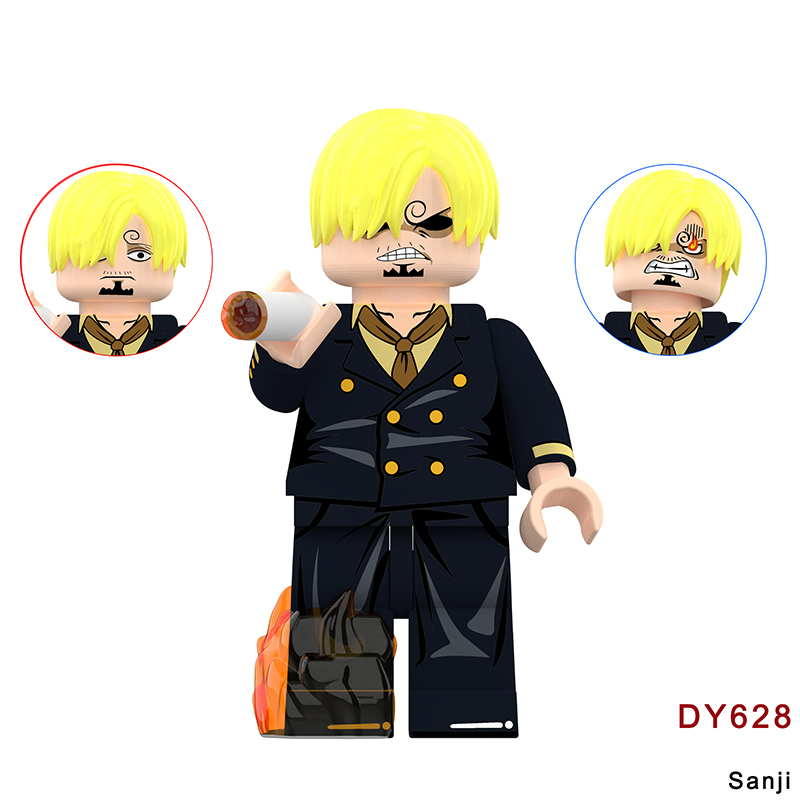 DY607-633 Luffy Ace Anime Rabbit Luffy Sanji Minifig Action Figures Building Blocks Hot Educational Cartoon Toys Children Gifts
