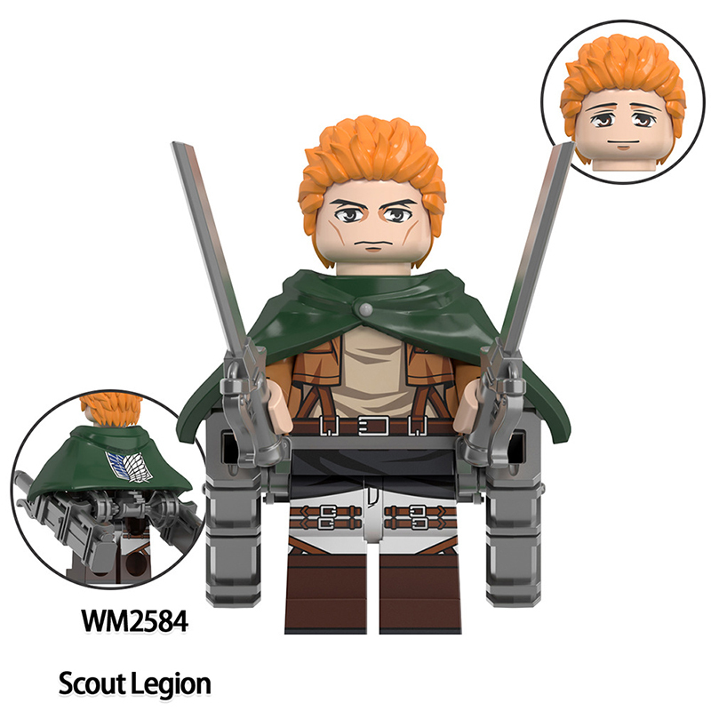 WM6166 Japanese Anime Military Station Corps Minifig Building Blocks Scount Legion Action Figures Collection Toys Children Gifts