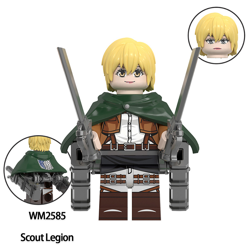 WM6166 Japanese Anime Military Station Corps Minifig Building Blocks Scount Legion Action Figures Collection Toys Children Gifts