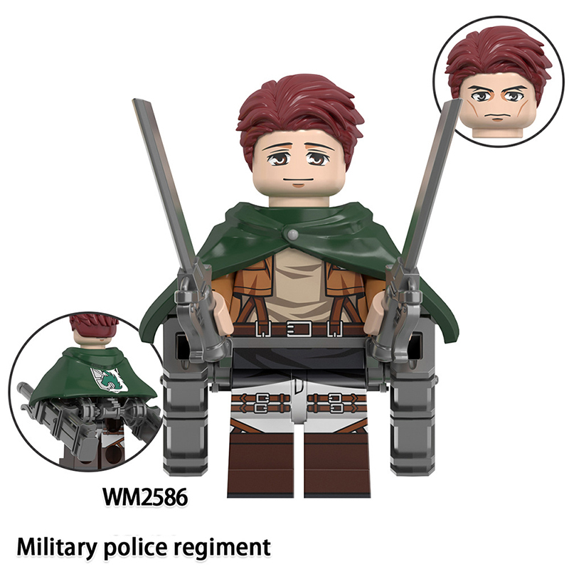 WM6166 Japanese Anime Military Station Corps Minifig Building Blocks Scount Legion Action Figures Collection Toys Children Gifts
