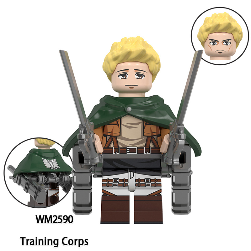 WM6166 Japanese Anime Military Station Corps Minifig Building Blocks Scount Legion Action Figures Collection Toys Children Gifts
