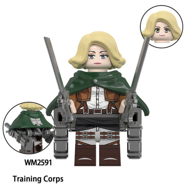 WM6166 Japanese Anime Military Station Corps Minifig Building Blocks Scount Legion Action Figures Collection Toys Children Gifts