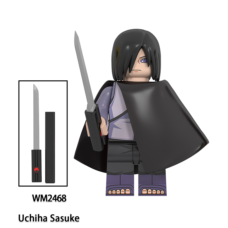 WM6152 Naruto Series Uzumaki Boruto Minifigs Uchiha Sasuke Building Blocks Hyuga Hinata Anime Action Figures Children Toys Gifts