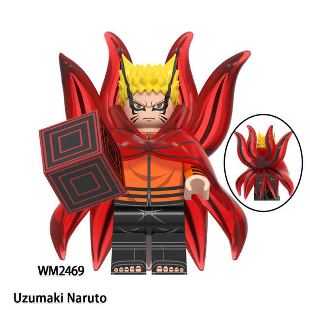 WM6152 Naruto Series Uzumaki Boruto Minifigs Uchiha Sasuke Building Blocks Hyuga Hinata Anime Action Figures Children Toys Gifts