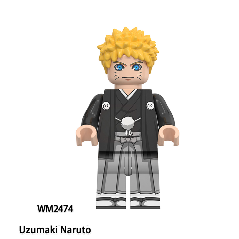 WM6152 Naruto Series Uzumaki Boruto Minifigs Uchiha Sasuke Building Blocks Hyuga Hinata Anime Action Figures Children Toys Gifts