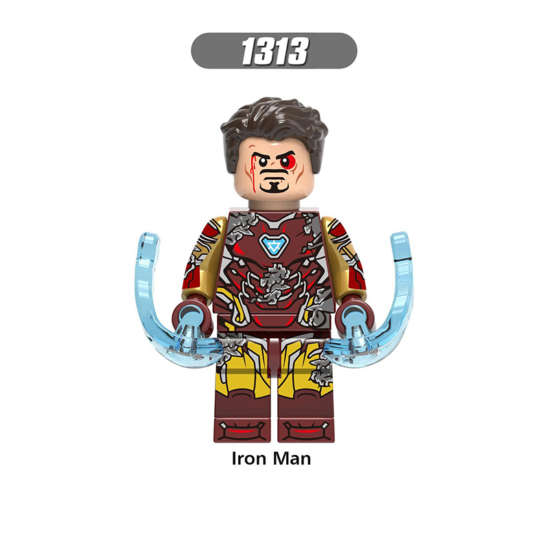 X0264 Marvel Superhero Iron Man Action Figures Pepper Potts Tony Stark Building Blocks DC Comics Avengers Children Gifts Toys