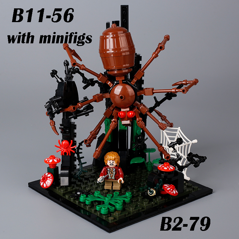 MOC Medieval Bridge Model Building Blocks Kit Stone Weapons Smith Forging Watch Tower Spider Monster Bricks Toys Children Gifts