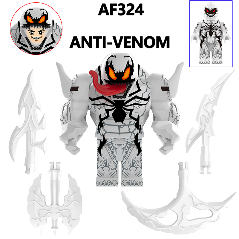 AF321-326 Marvel Series Venom Action Figure DC Comics Collection Model Carnage Minifigs Building Blocks Children Toys Gifts Boys