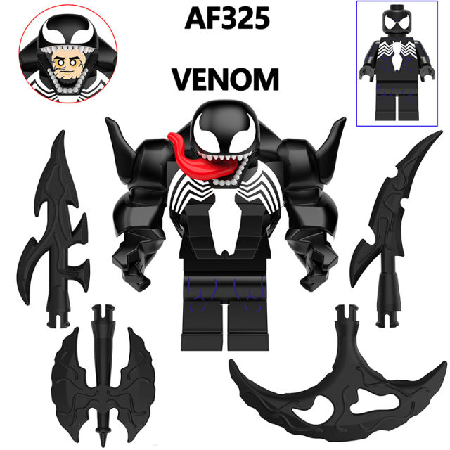 AF321-326 Marvel Series Venom Action Figure DC Comics Collection Model Carnage Minifigs Building Blocks Children Toys Gifts Boys