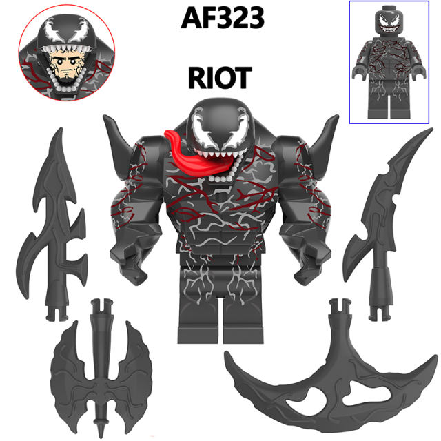 AF321-326 Marvel Series Venom Action Figure DC Comics Collection Model Carnage Minifigs Building Blocks Children Toys Gifts Boys