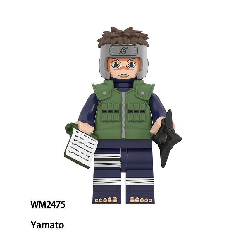 WM6153 Naruto Aeries Anime Yamato Sai Tenten Minifigs Building Blocks Neji Ichiraku Shizune Action Figures Children Toys Gifts