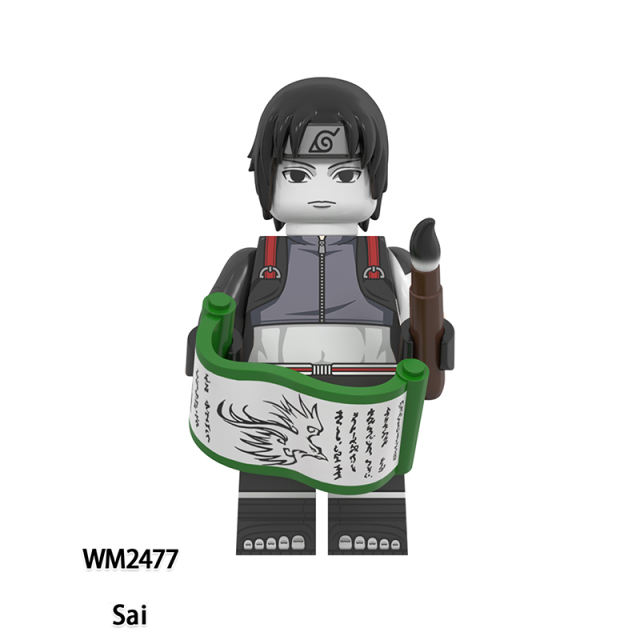 WM6153 Naruto Aeries Anime Yamato Sai Tenten Minifigs Building Blocks Neji Ichiraku Shizune Action Figures Children Toys Gifts