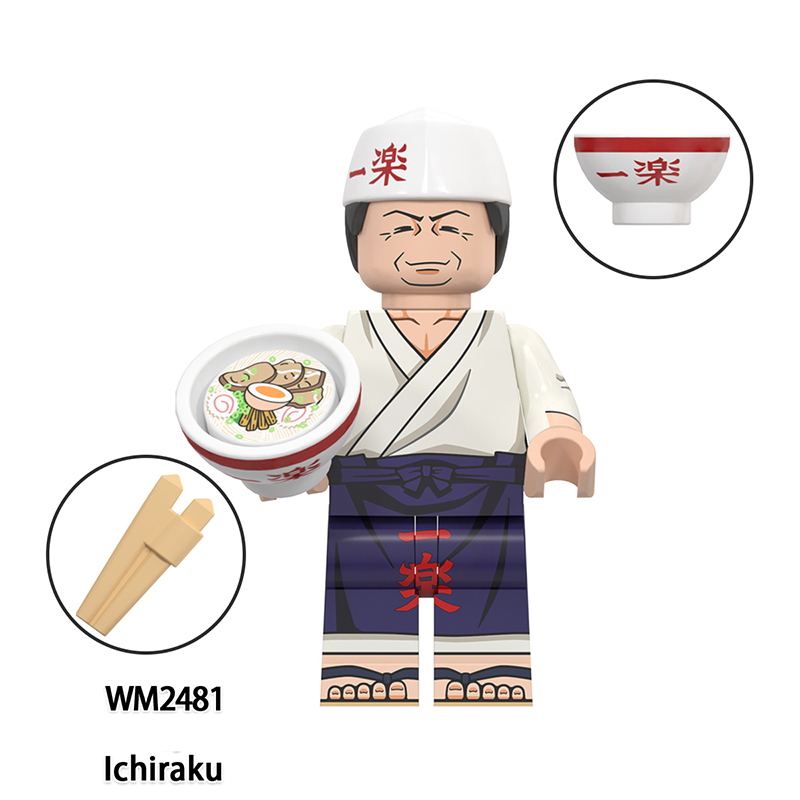WM6153 Naruto Aeries Anime Yamato Sai Tenten Minifigs Building Blocks Neji Ichiraku Shizune Action Figures Children Toys Gifts