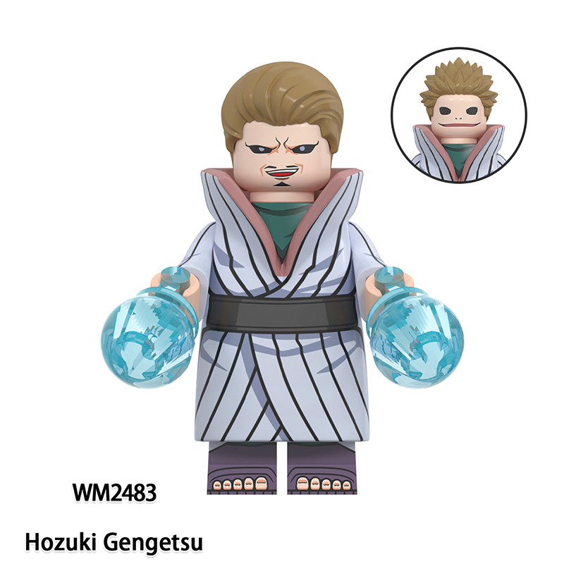 WM6154 Naruto Kabuto Kaguya Japanese Anime Action Figure Tsuchikage Mu Rin Anko Kushina Bricks Minifigs Children Gifts Boys Toys