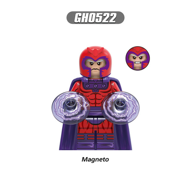 G0166 Marvel Superhero Wolverine Cyclops Magneto Gambit Building Blocks Beast Jubilee Phoenix Storm Rogue Model Blocks Kids Gifts