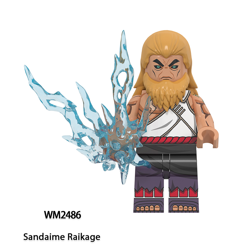 WM6154 Naruto Kabuto Kaguya Japanese Anime Action Figure Tsuchikage Mu Rin Anko Kushina Bricks Minifigs Children Gifts Boys Toys