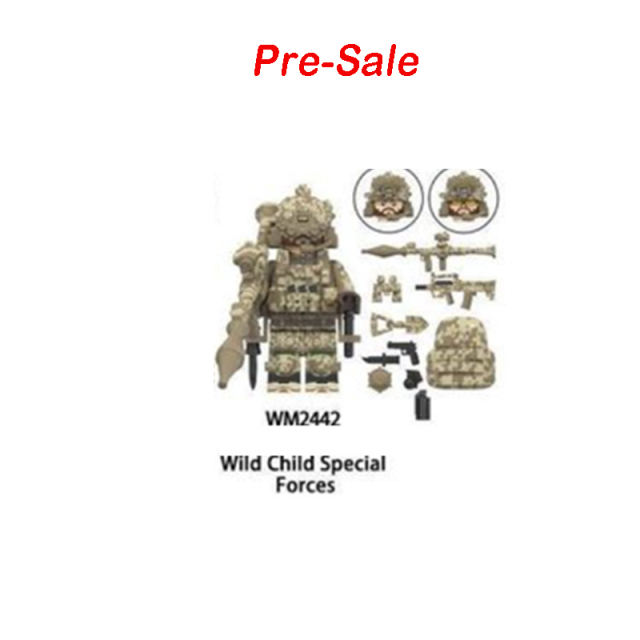 WM6147 Military Series Special Forces Action Figures KSK Snow Leopard Commando Building Blocks Weapon Children Gifts Toys Boy