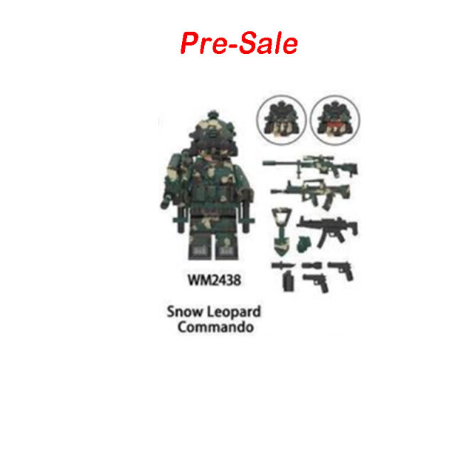 WM6147 Military Series Special Forces Action Figures KSK Snow Leopard Commando Building Blocks Weapon Children Gifts Toys Boy