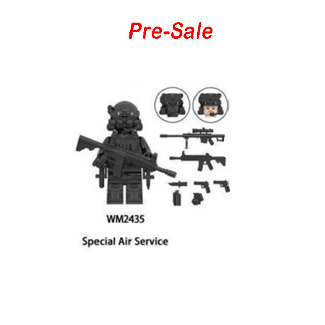 WM6147 Military Series Special Forces Action Figures KSK Snow Leopard Commando Building Blocks Weapon Children Gifts Toys Boy