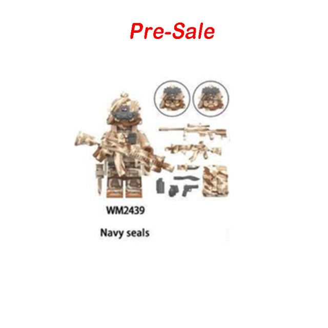 WM6147 Military Series Special Forces Action Figures KSK Snow Leopard Commando Building Blocks Weapon Children Gifts Toys Boy