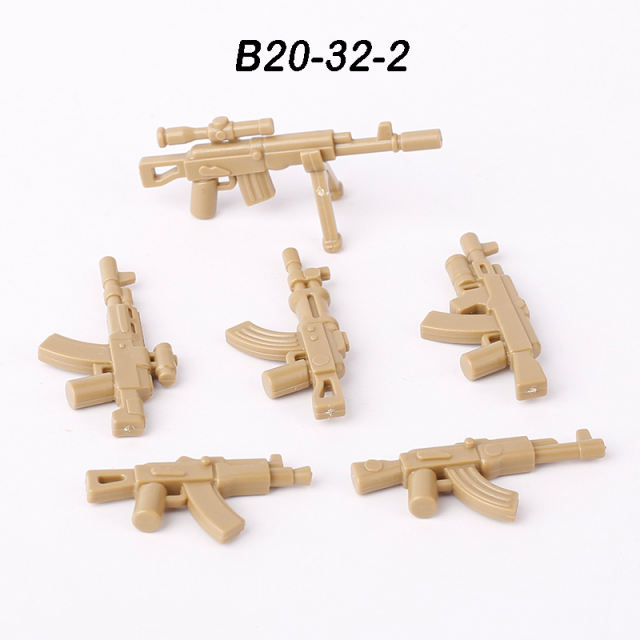 MOC Military Series Soliders Gun Weapons Figures Accessories Building Blocks Army Minifigs Children City Bricks Toys Boys Gift