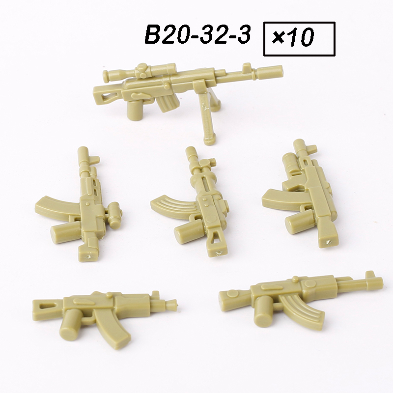 MOC Military Series Soliders Gun Weapons Figures Accessories Building Blocks Army Minifigs Children City Bricks Toys Boys Gift