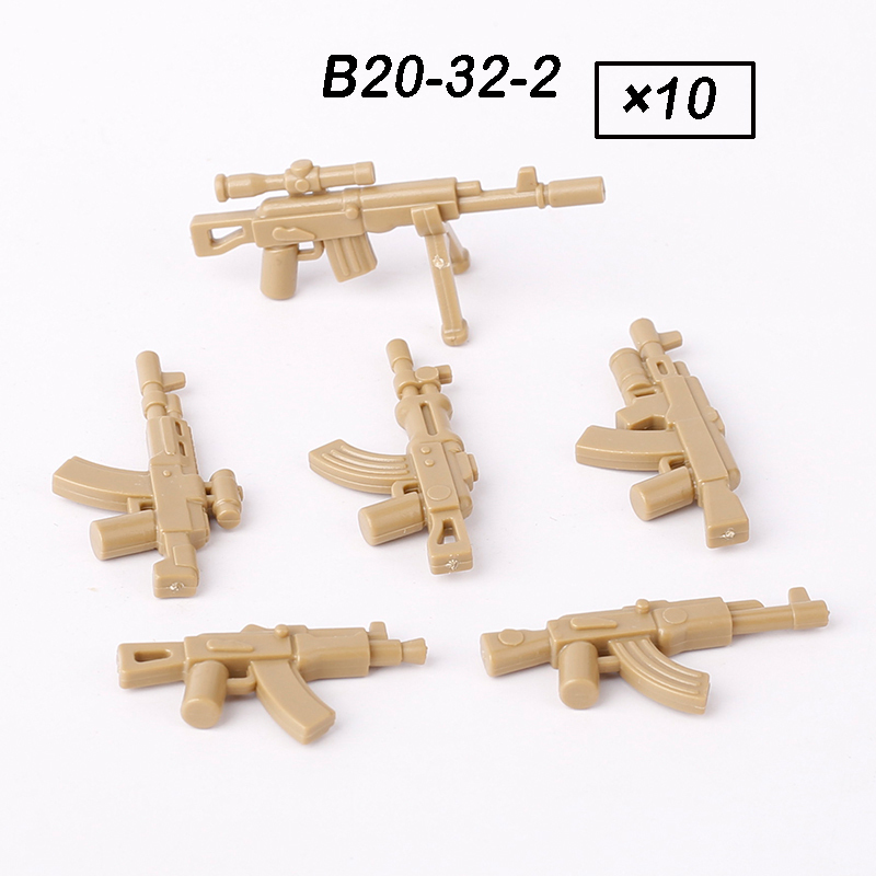 MOC Military Series Soliders Gun Weapons Figures Accessories Building Blocks Army Minifigs Children City Bricks Toys Boys Gift