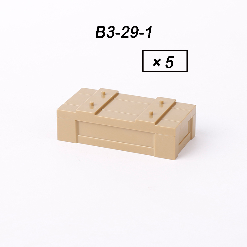 MOC Military Material Package Action Figures Building Blocks Solider Weapon Accessories Compatible Box Bricks Children Gifts Toys