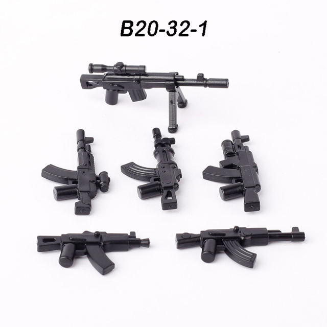 MOC Military Series Soliders Gun Weapons Figures Accessories Building Blocks Army Minifigs Children City Bricks Toys Boys Gift