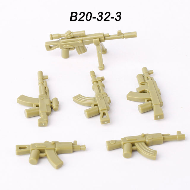 MOC Military Series Soliders Gun Weapons Figures Accessories Building Blocks Army Minifigs Children City Bricks Toys Boys Gift