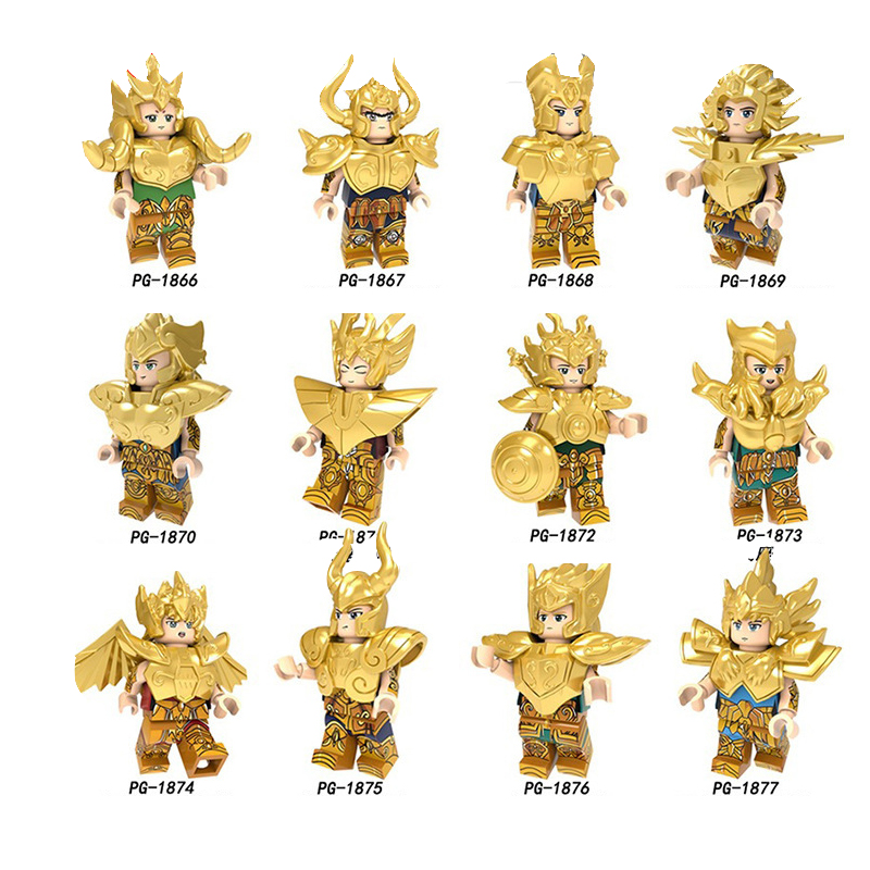 Saint Seiya Series Minifigs Bricks Capricorn Sagittarius Cancer