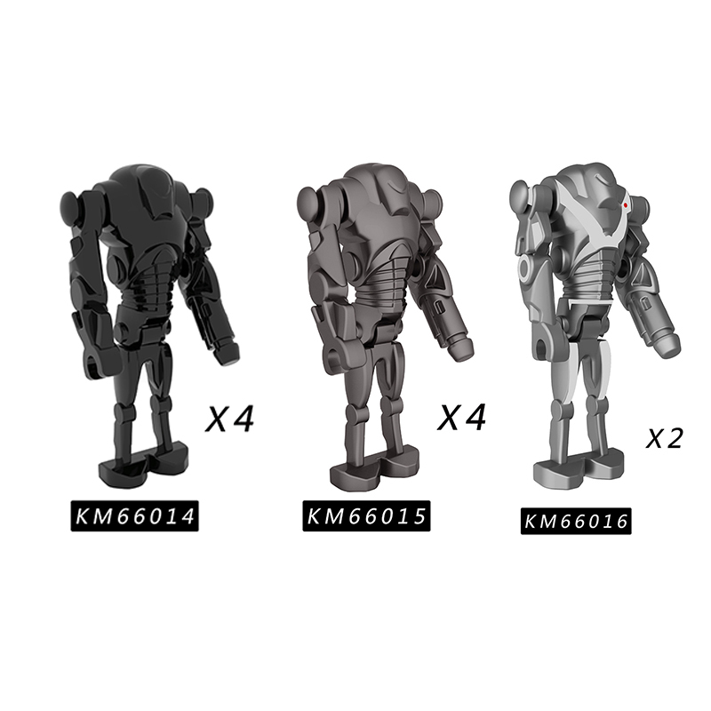 KM66014-KM66016 Star Wars Series Minifigures Building Blocks Moive Robot Figures MOC Bricks Models DIY Toys Gifts For Children