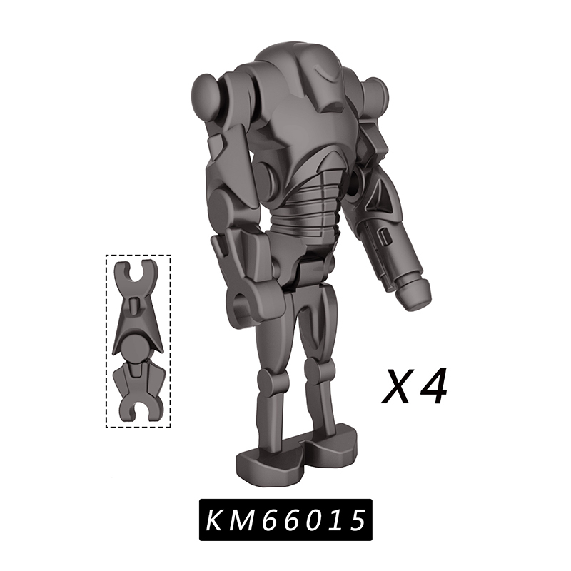 KM66014-KM66016 Star Wars Series Minifigures Building Blocks Moive Robot Figures MOC Bricks Models DIY Toys Gifts For Children