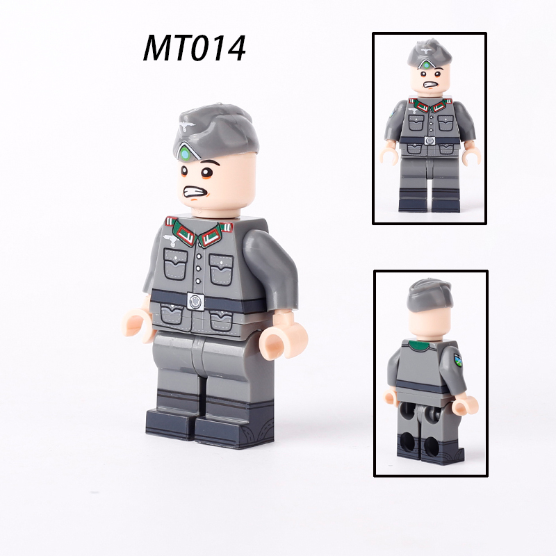 MT012-015 WW2 German Nazi Military Hitler Youth Building Blocks War Army Soldiers Senior Comradeship Leader Accessoories Toys Gift