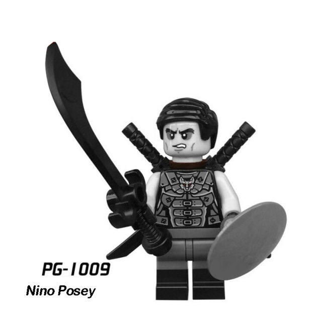 PG8055 Phantom Ninja Game Series Minifigs Building Blocks Malevolent Snake Ash Accessories Shield Sword Compatible Toys Boys
