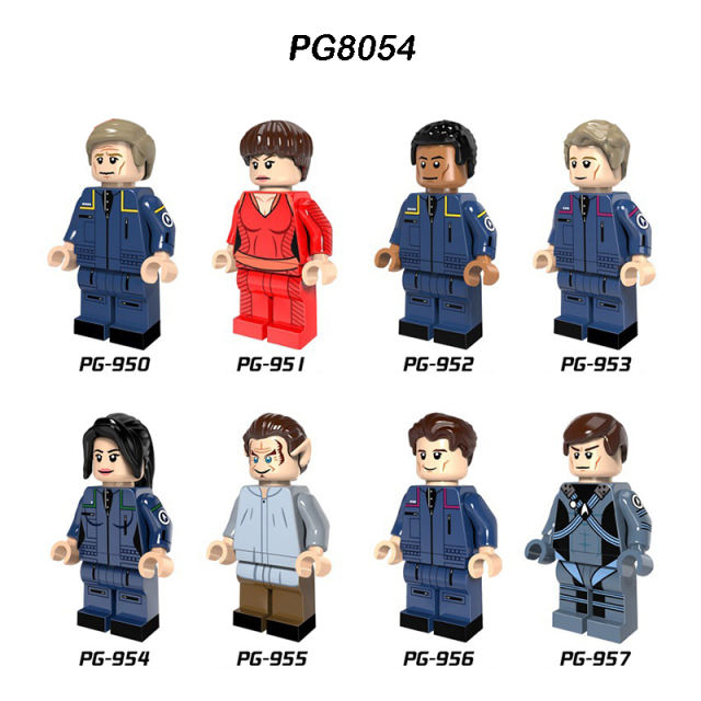 PG8054 Movie Star Trek Minifigs Spock Building Blocks Science Fiction Enterprise Account Model Action Toys Children Gifts Boys