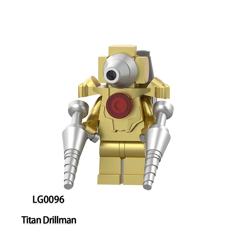 LG1014 Anime Games Skibidi Toilet Man Cameraman Speakerman Computerman Drillman Minifigs Action Figures Building Blocks Kids Toy