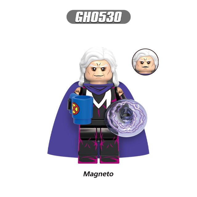 G0167 Marvel Superhero Morph Magneto Action Figures Building Blocks DC Comics Sunspot Bishop Model Blocks Children Toys Gifts