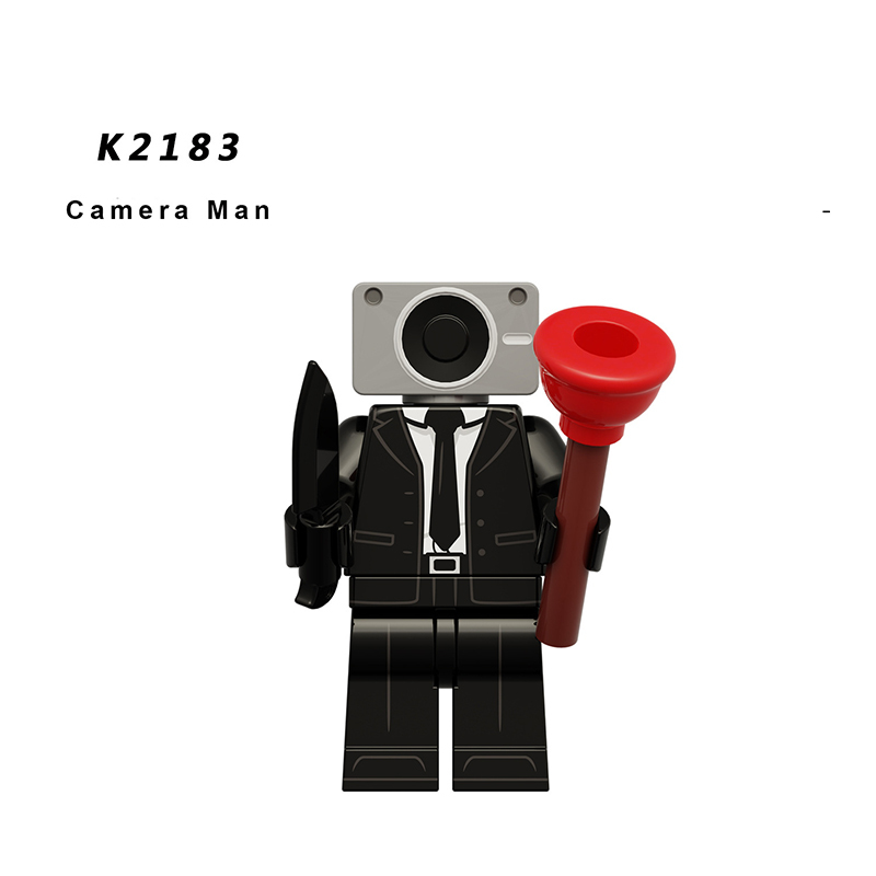 KDL825 Web Anime UFO Toilet Man Minifigs Building Blocks Titan Audio Man Person Weapon Gun Swords Chainsaw Toys Boys